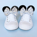 Black and Silver Shoe Ears