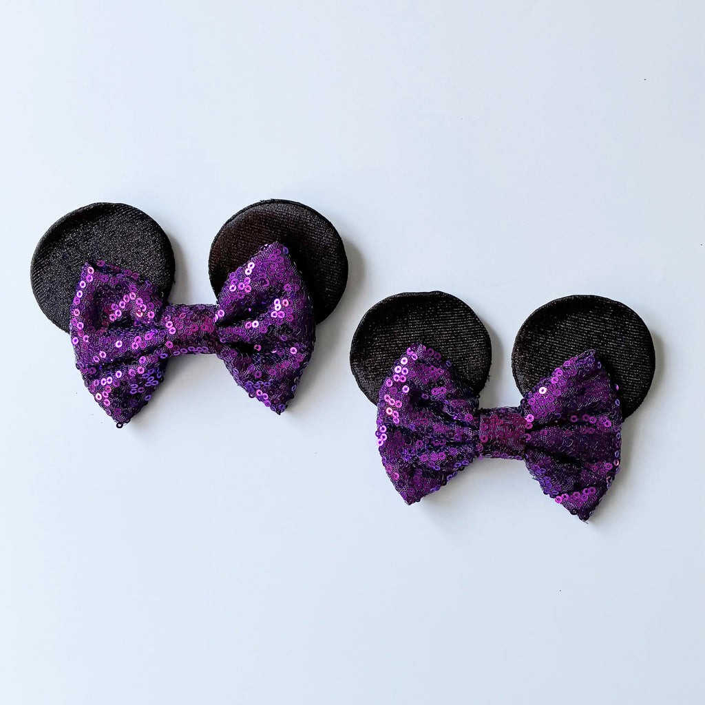 Black and Purple Shoe Ears