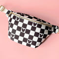 Black and White Check Mouse Bumbag