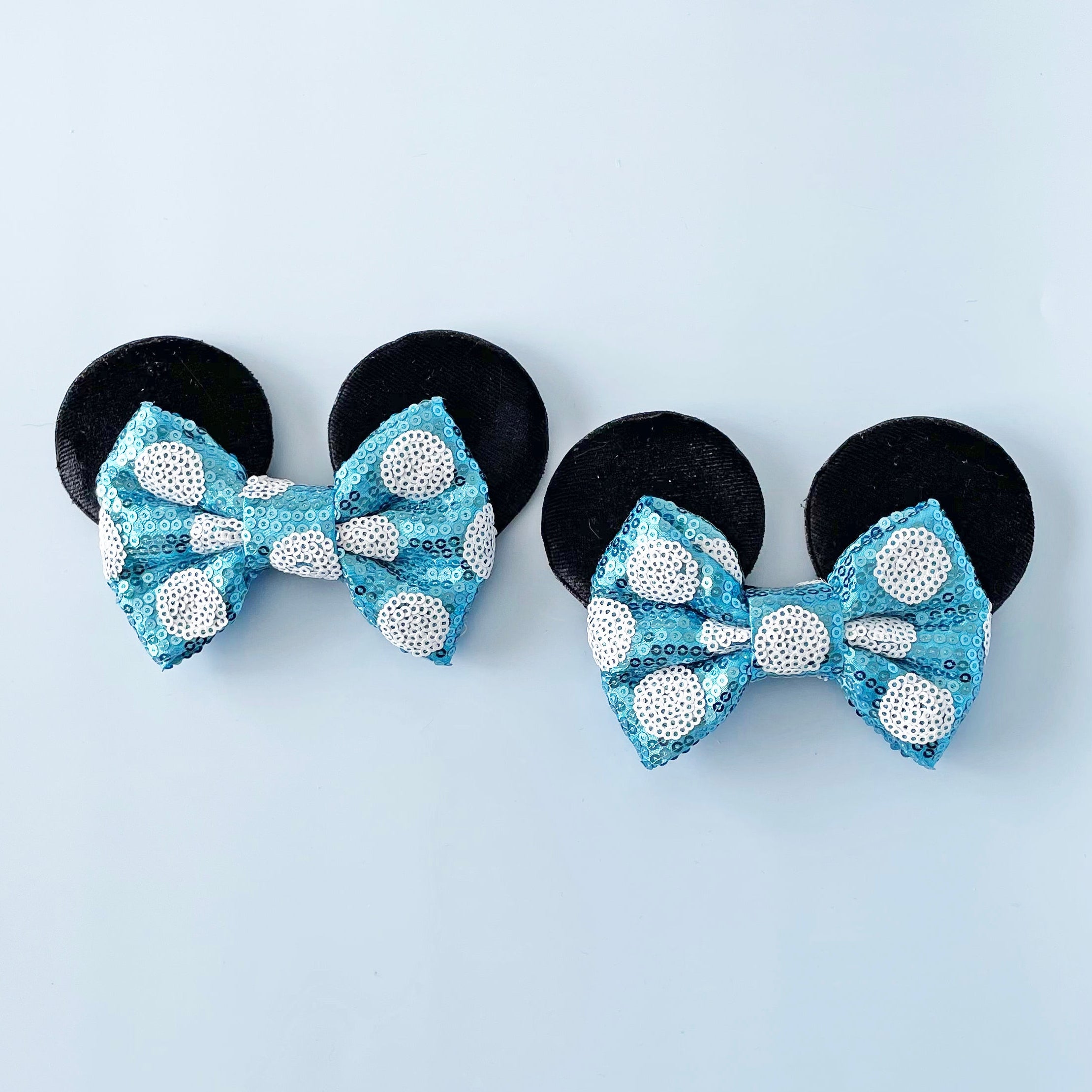 Blue Polka Dot Mouse Ears