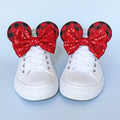 Red Christmas Check Shoe Ears