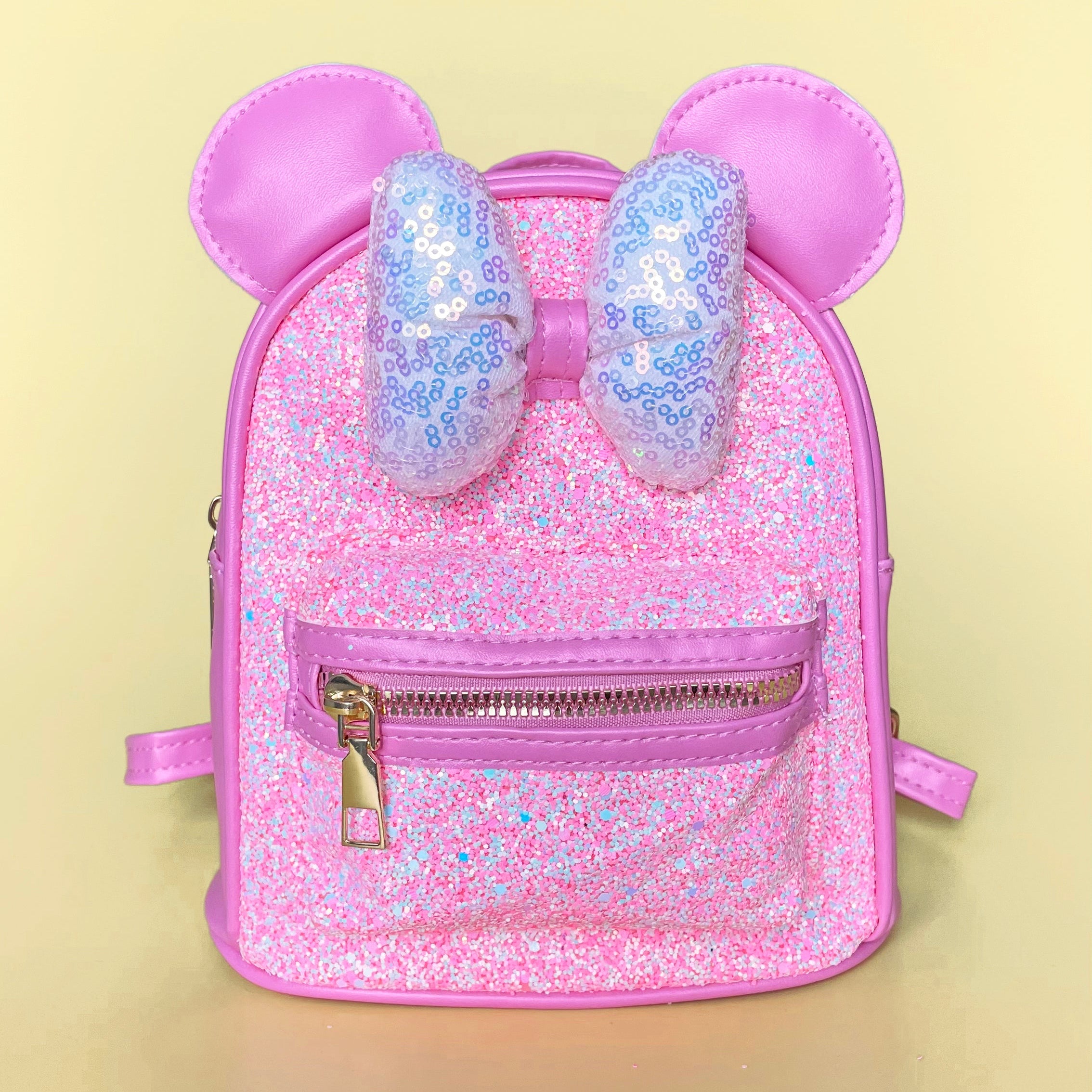 disney purple mini backpack - Minnie Sequin US Exclusive esistible bag Purple Mickey Mouse Glitter Backpack
