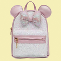 Light Pink Small Kids Glittery Mouse Backpack