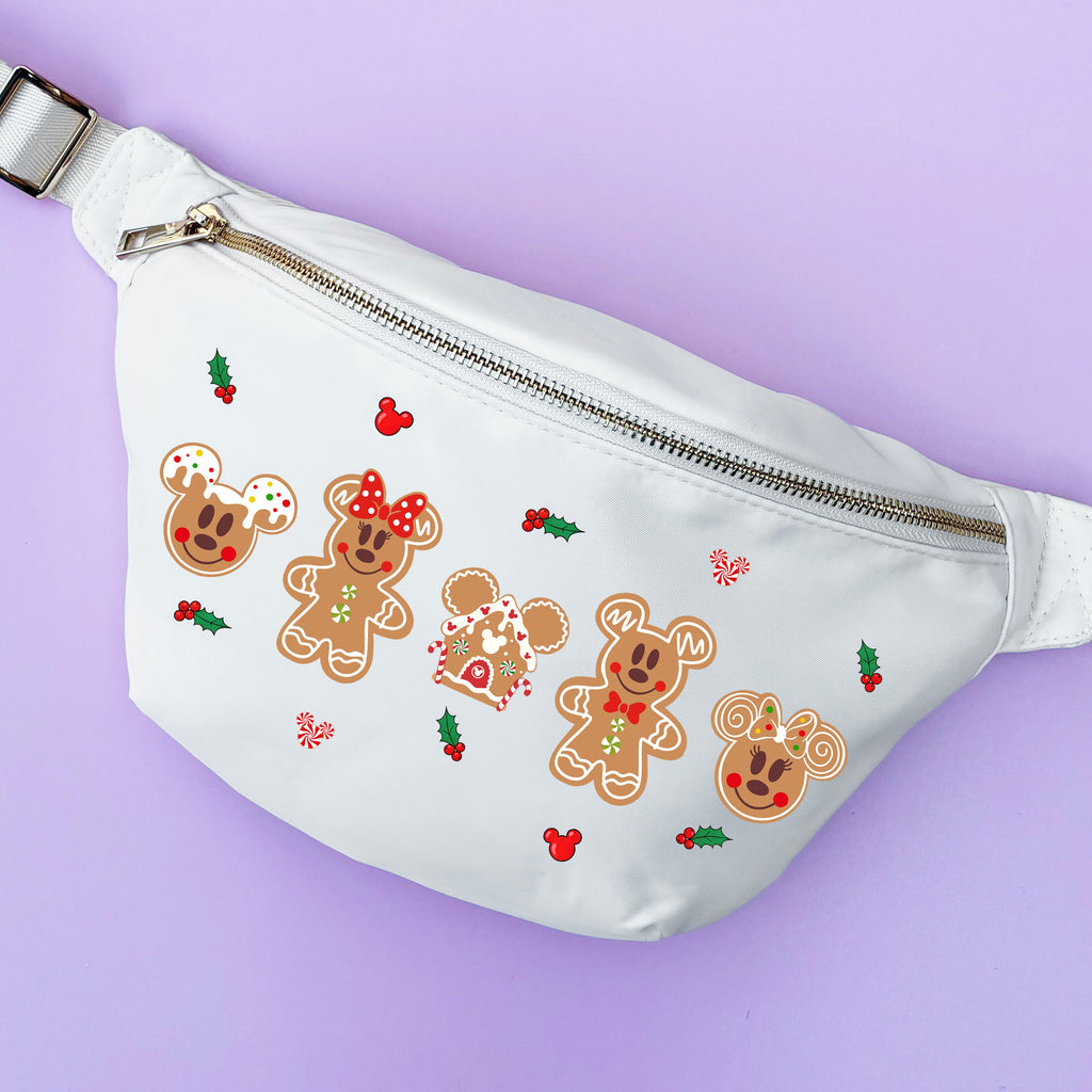 Christmas Gingerbread Mice Custom Bumbag