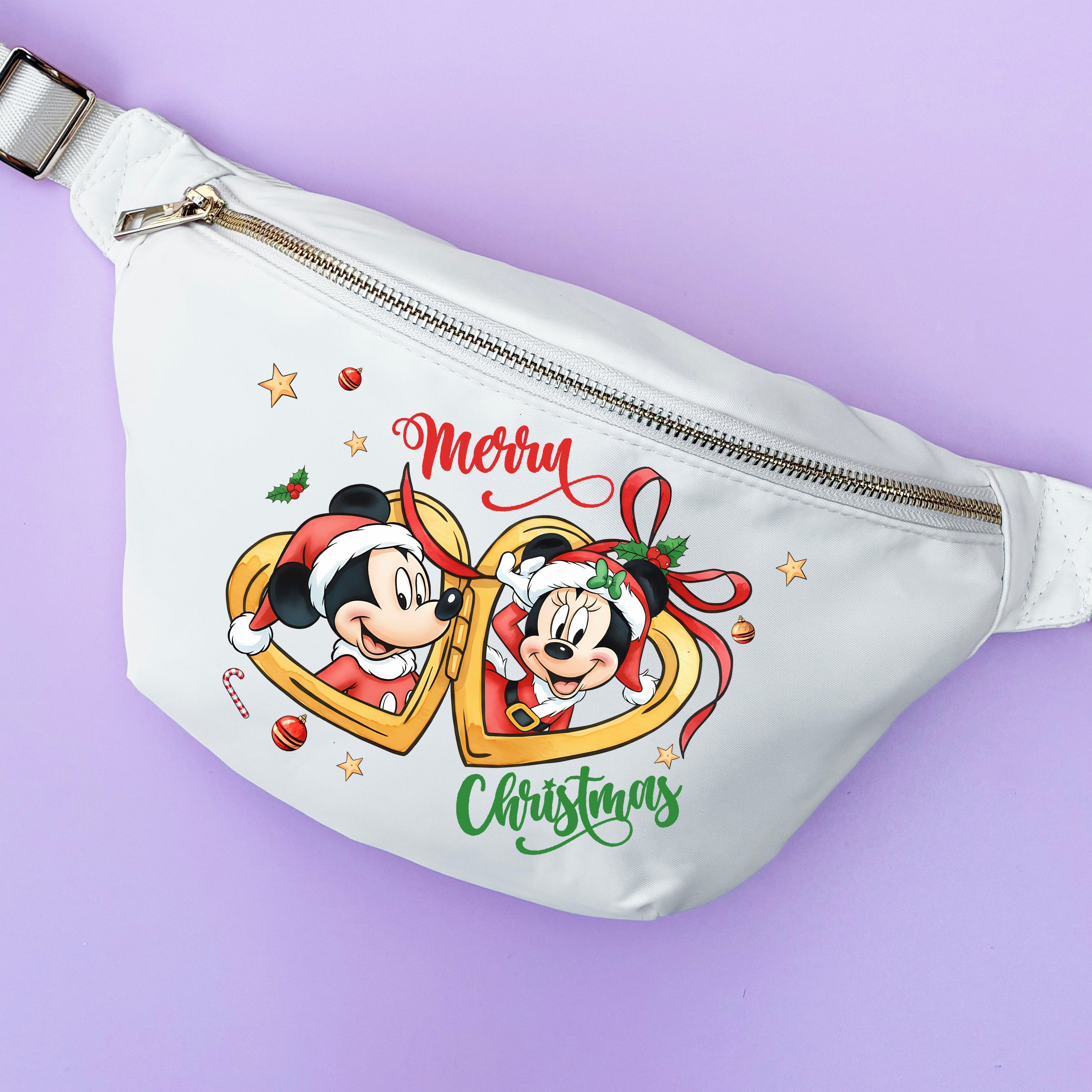 Christmas Mouse Locket Custom Bumbag