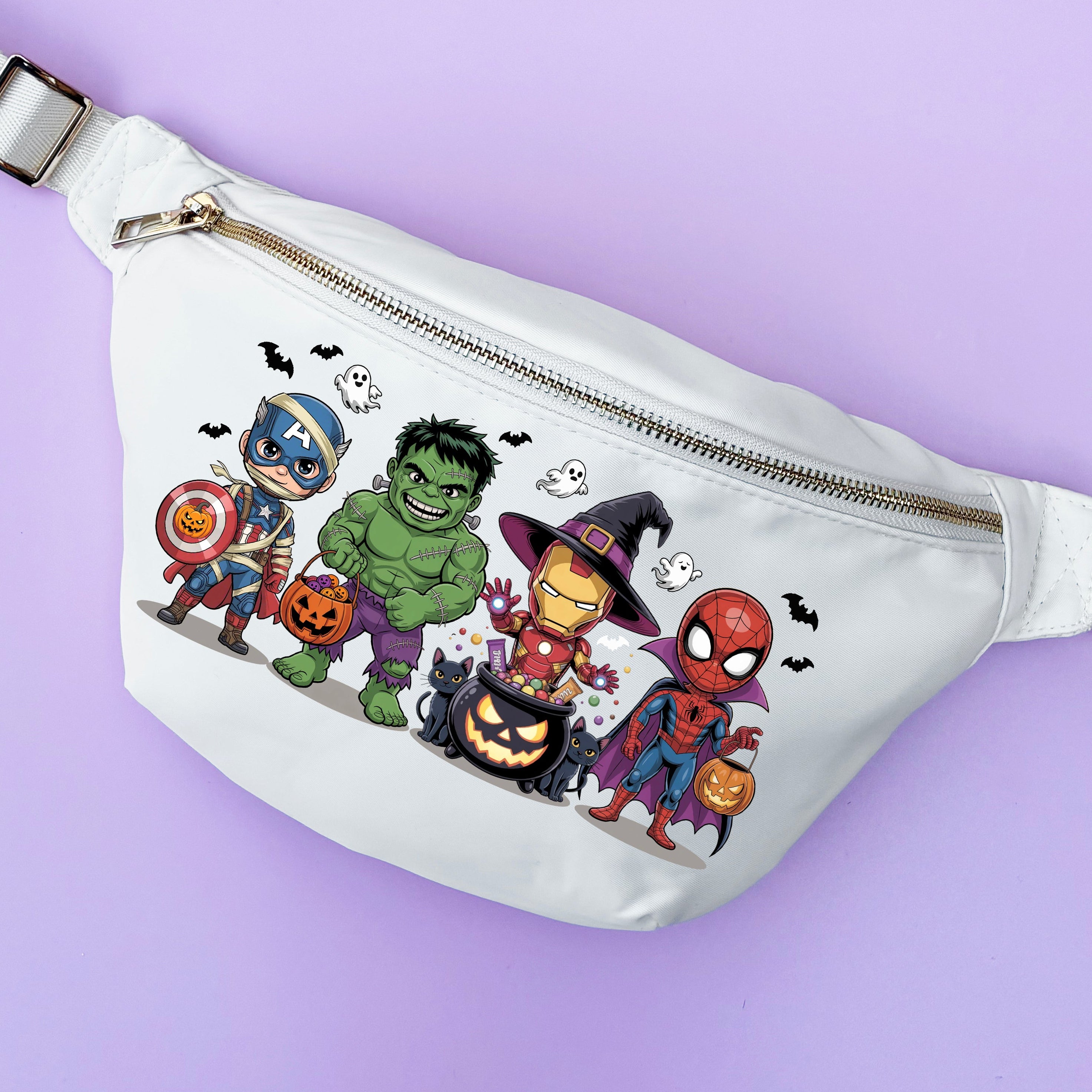 Trick or Treating Superhero's Custom Bumbag