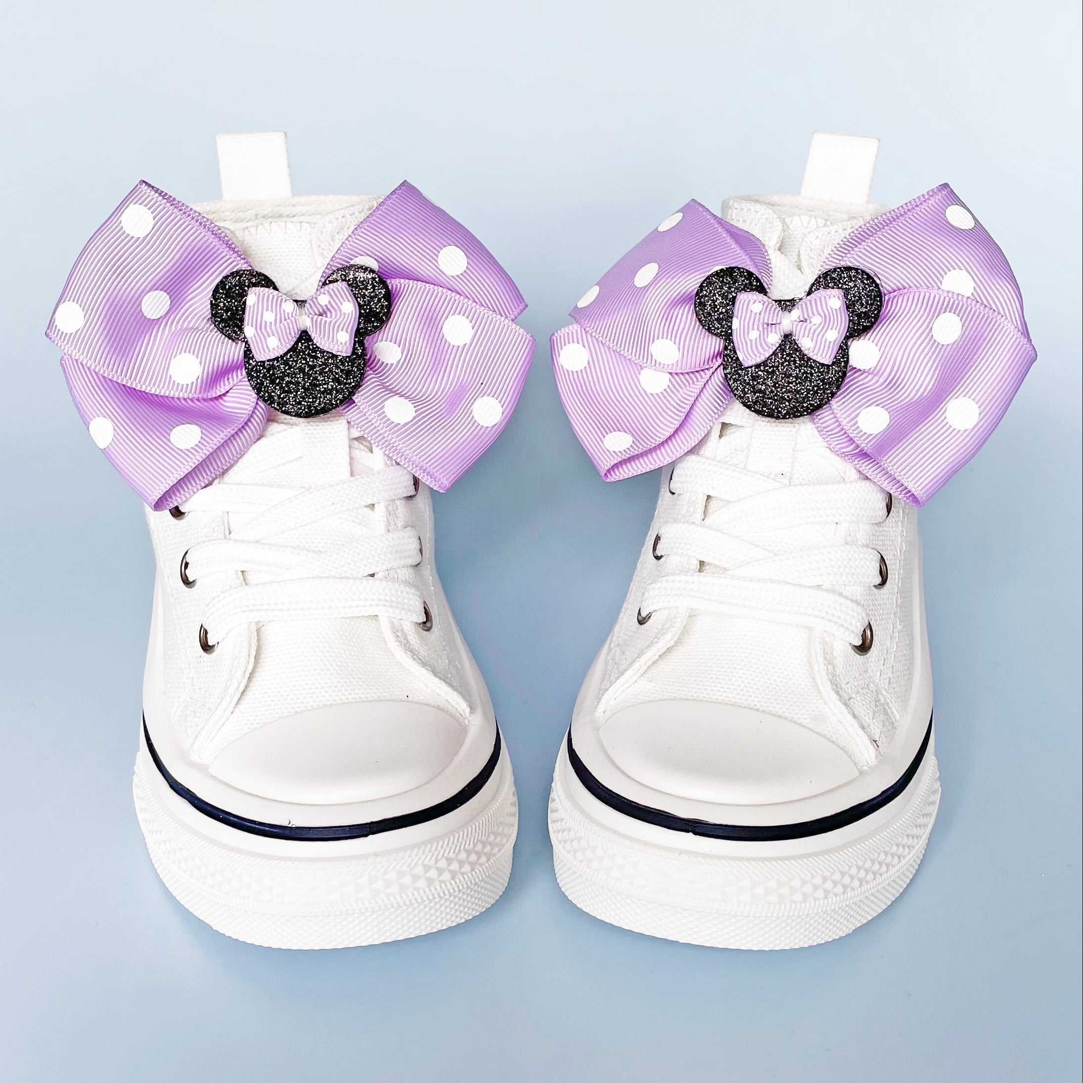 Purple Polka Dot Bows