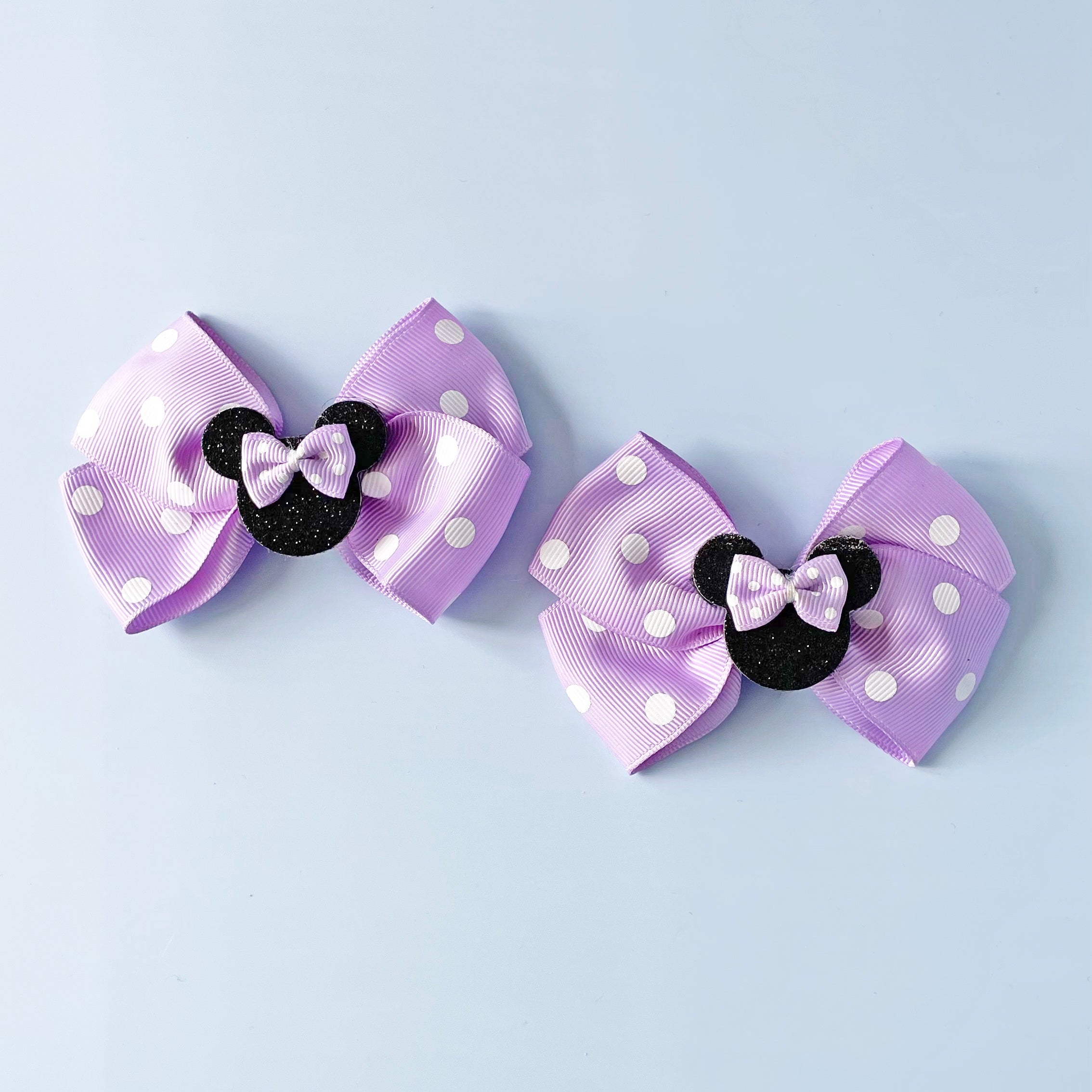 Purple Polka Dot Bows