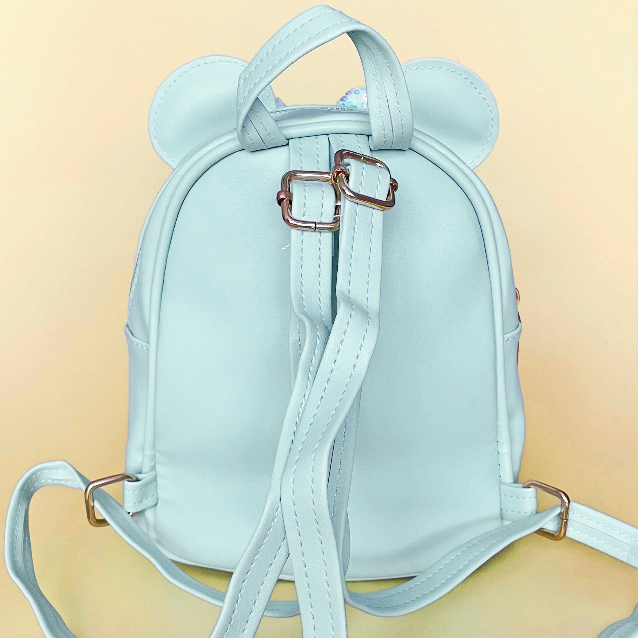 Mint Small Kids Glittery Mouse Backpack