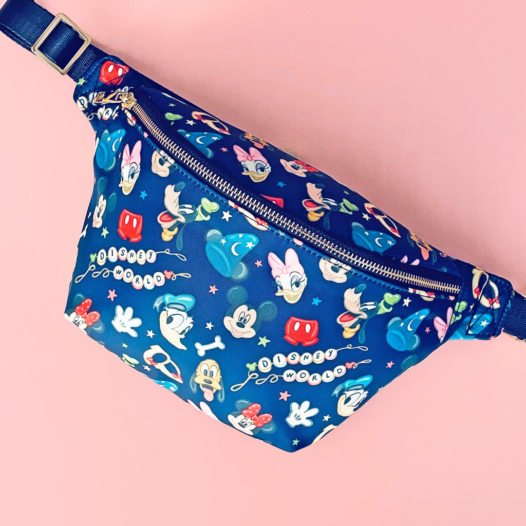 Navy Mouse and Friends Bumbag