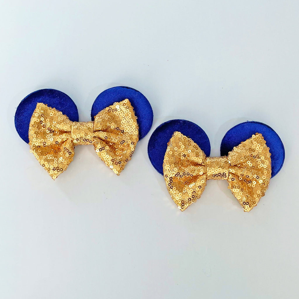 Navy and Gold Mouse Ears