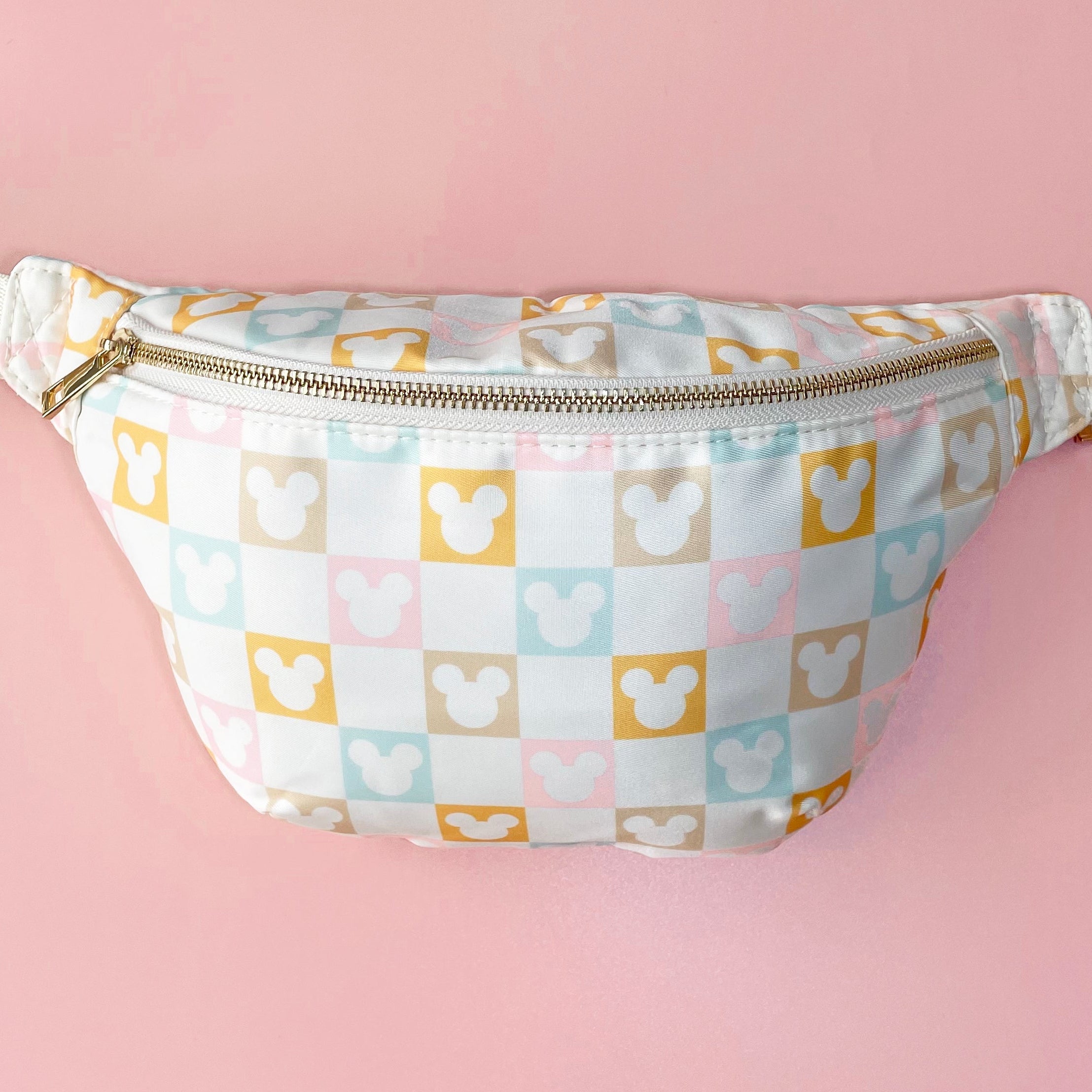 Pastel Check Mouse Bumbag