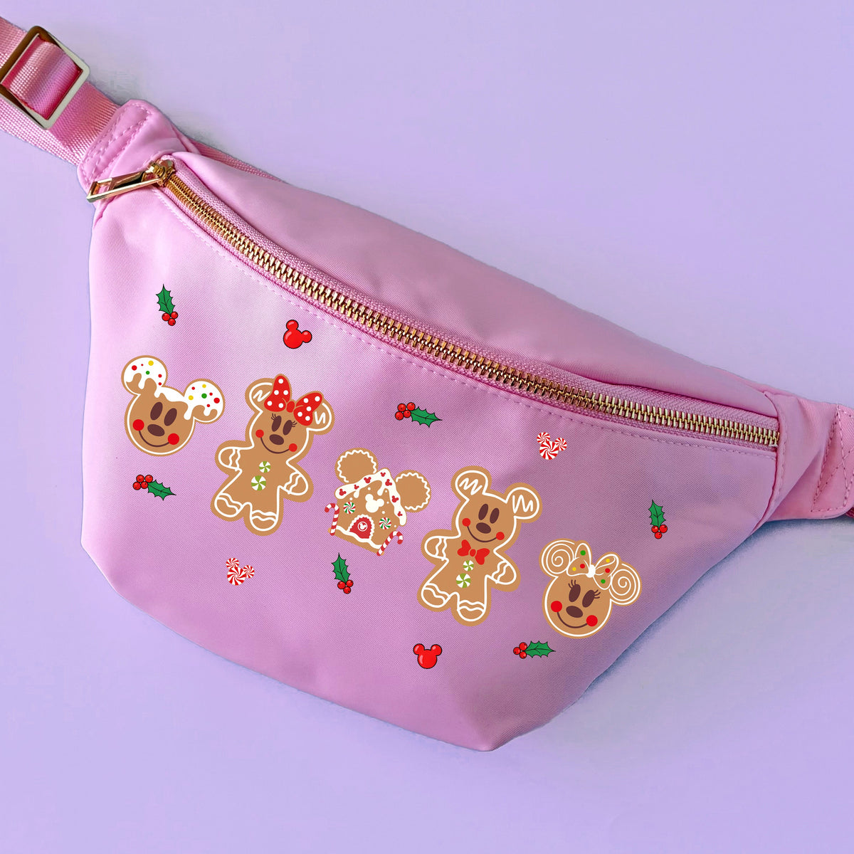 Christmas Gingerbread Mice Custom Bumbag