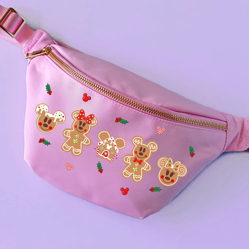 Christmas Gingerbread Mice Custom Bumbag