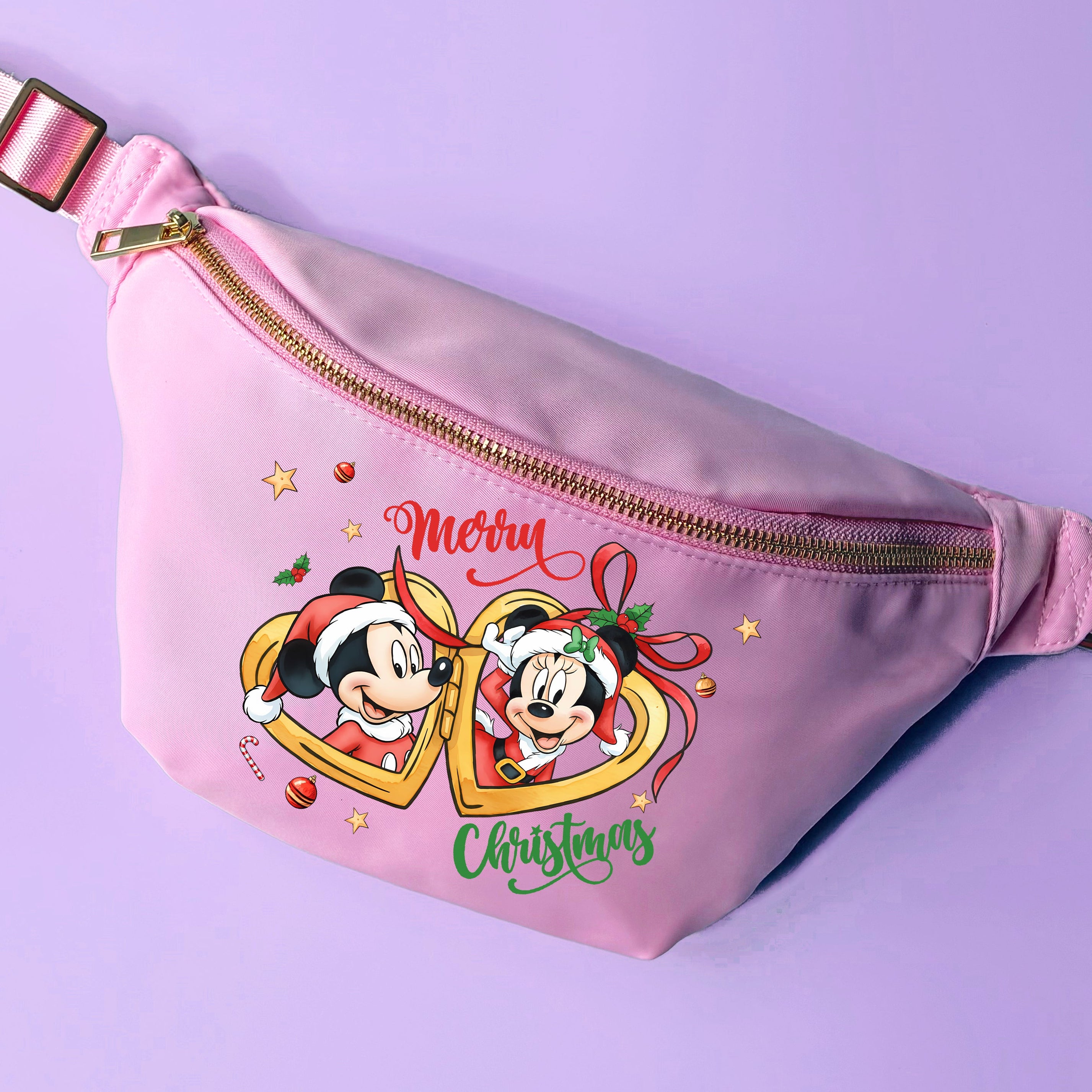 Christmas Mouse Locket Custom Bumbag
