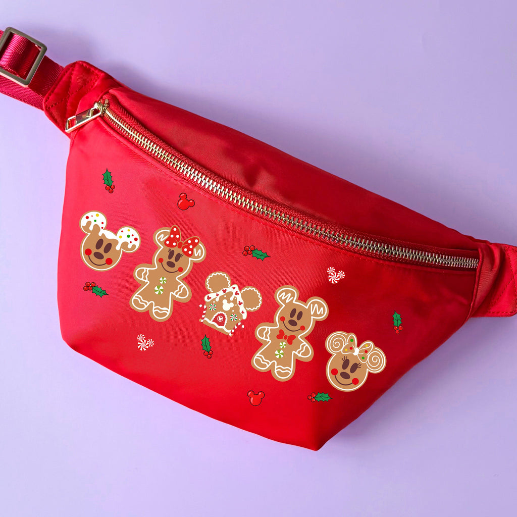 Christmas Gingerbread Mice Custom Bumbag