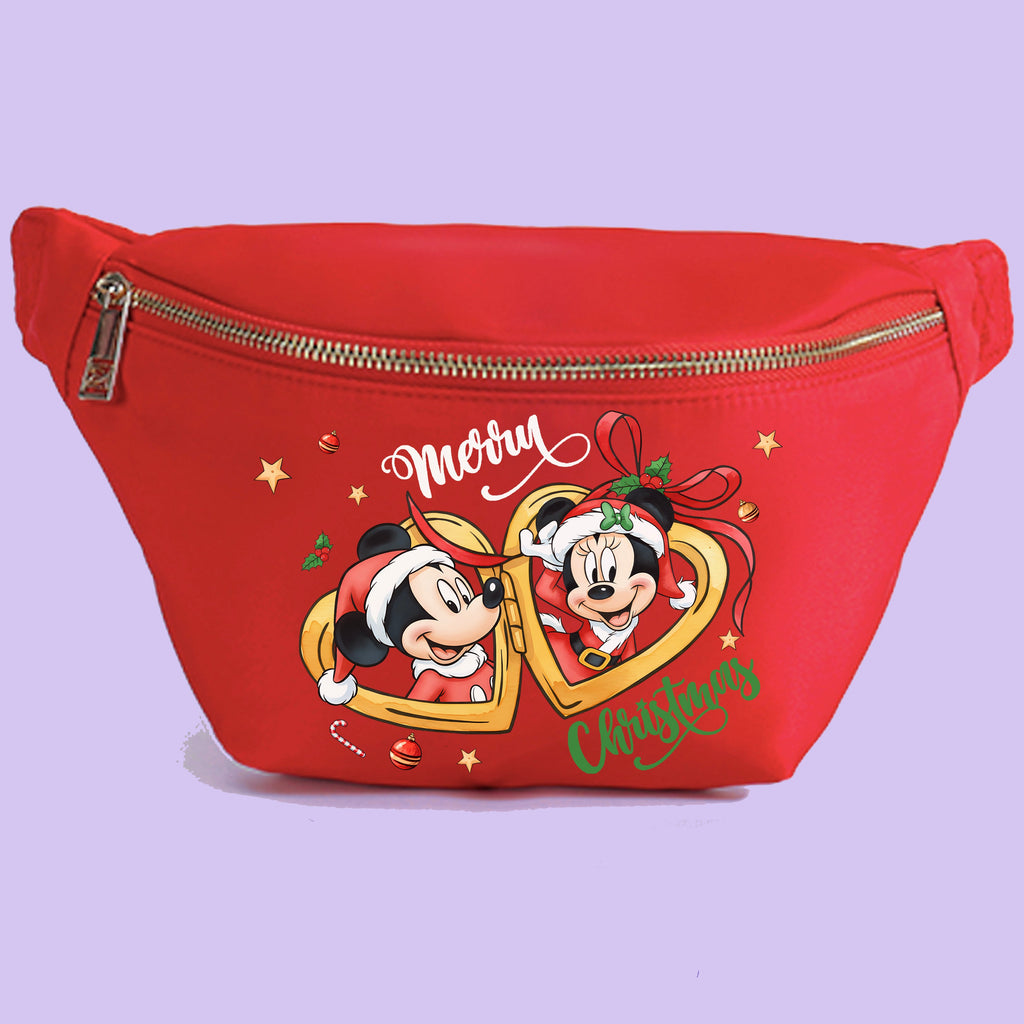 Christmas Mouse Locket Custom Bumbag