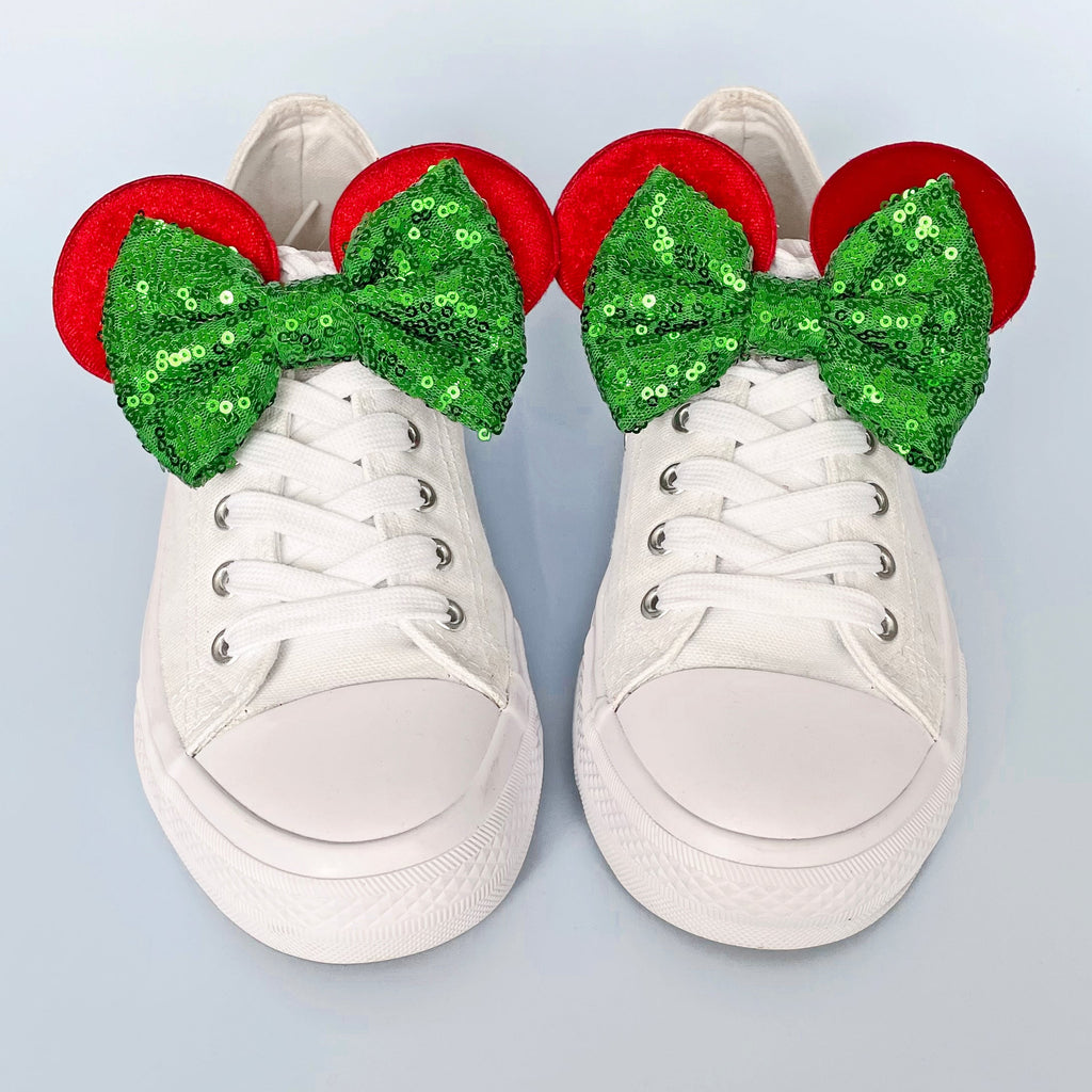 Red and Green Christmas Mouse Ears