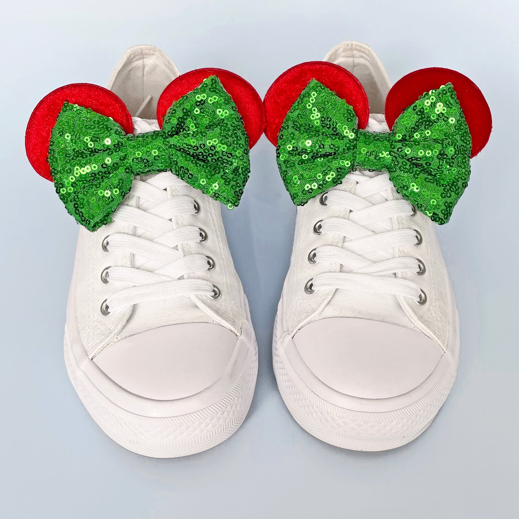 Red and Green Christmas Mouse Ears
