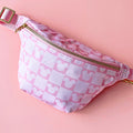 Small Pink Check Mouse Bumbag