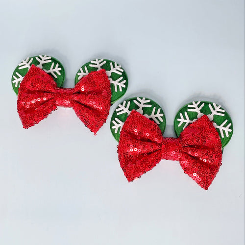 Christmas Snowflake Shoe Ears